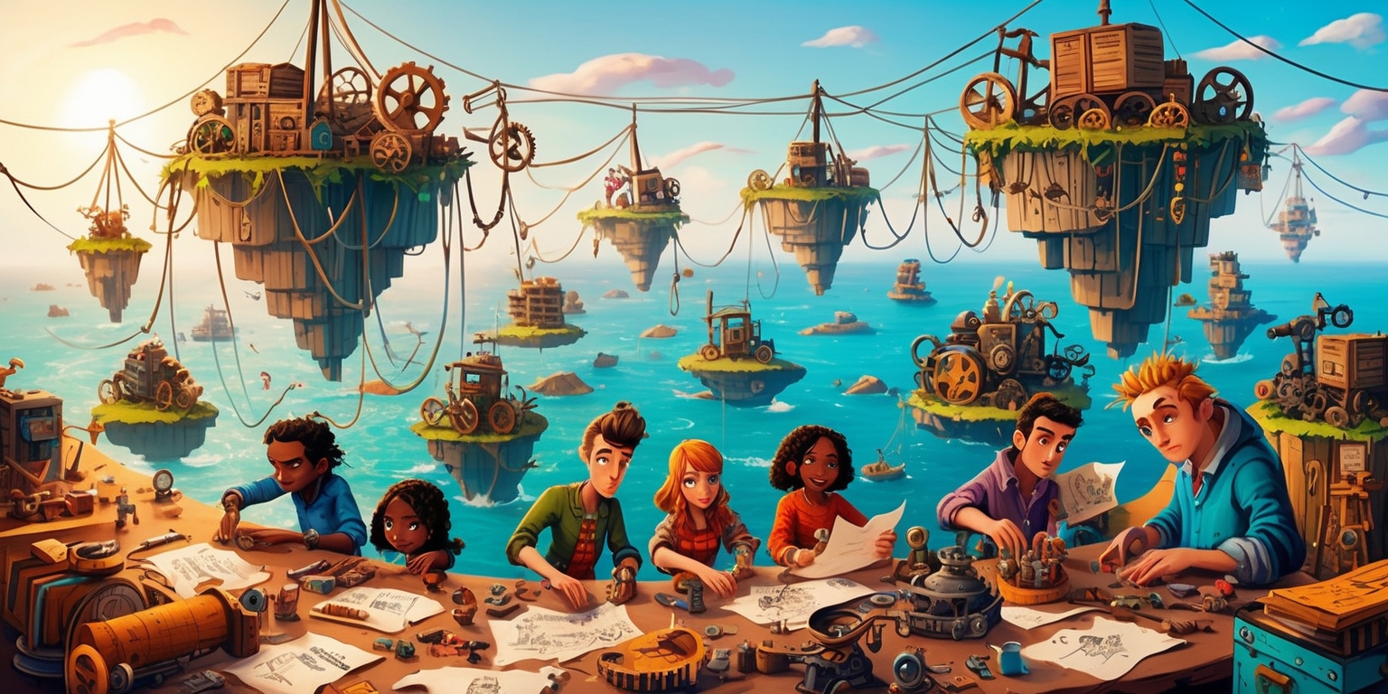 Islands of Ingenuity: A Playful Odyssey in Survival and Creativity
